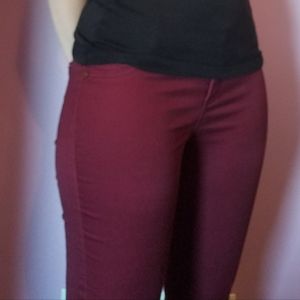Maroon Skinny Jeans